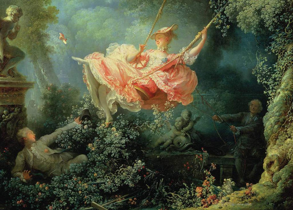 The Swing - Jean-Honoré Fragonard - Greetings Card