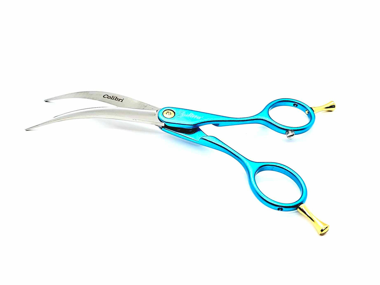 Colibri Super Curved Scissors Aqua Blue 6.5