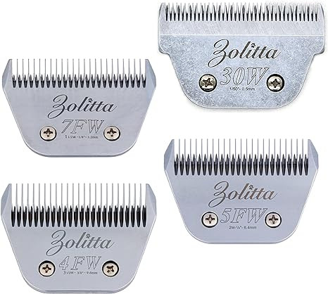 Set of Four Wide Blades
