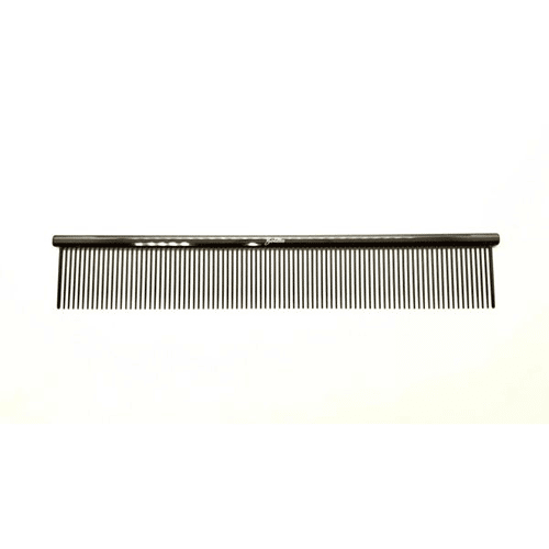 Fluffing Finishing Comb Metallic Black 9″