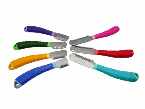 7 Stripping and Carding Knives Set in Case 7 Stripping and Carding Knives Set in Case