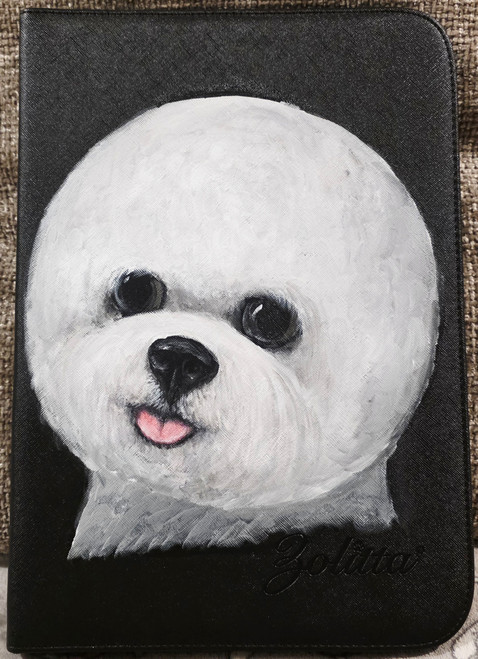 Painted Bichon Frise #1 20 Scissors Case