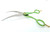 Colibri Super Curved Scissors Lime Green  6.5"