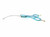 Colibri Super Curved Scissors  Aqua Blue  6.5"