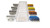 Set 4 blades / 4 combs in holder