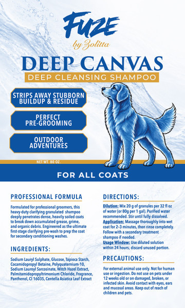 FUZE  Deep Canvas Cleansing Granulated Shampoo