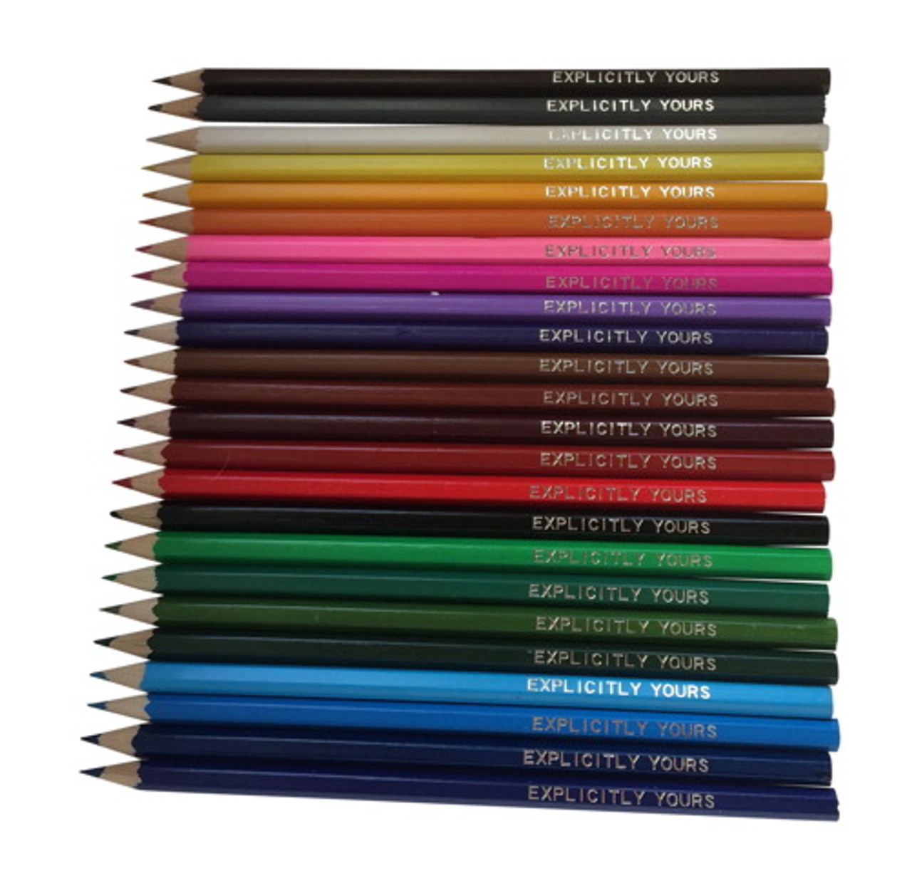 12 Personalised Colouring Pencils