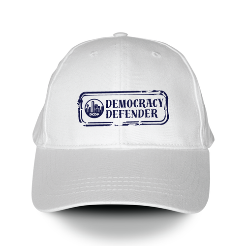 Democracy Defender Stamp (White Baseball Cap)