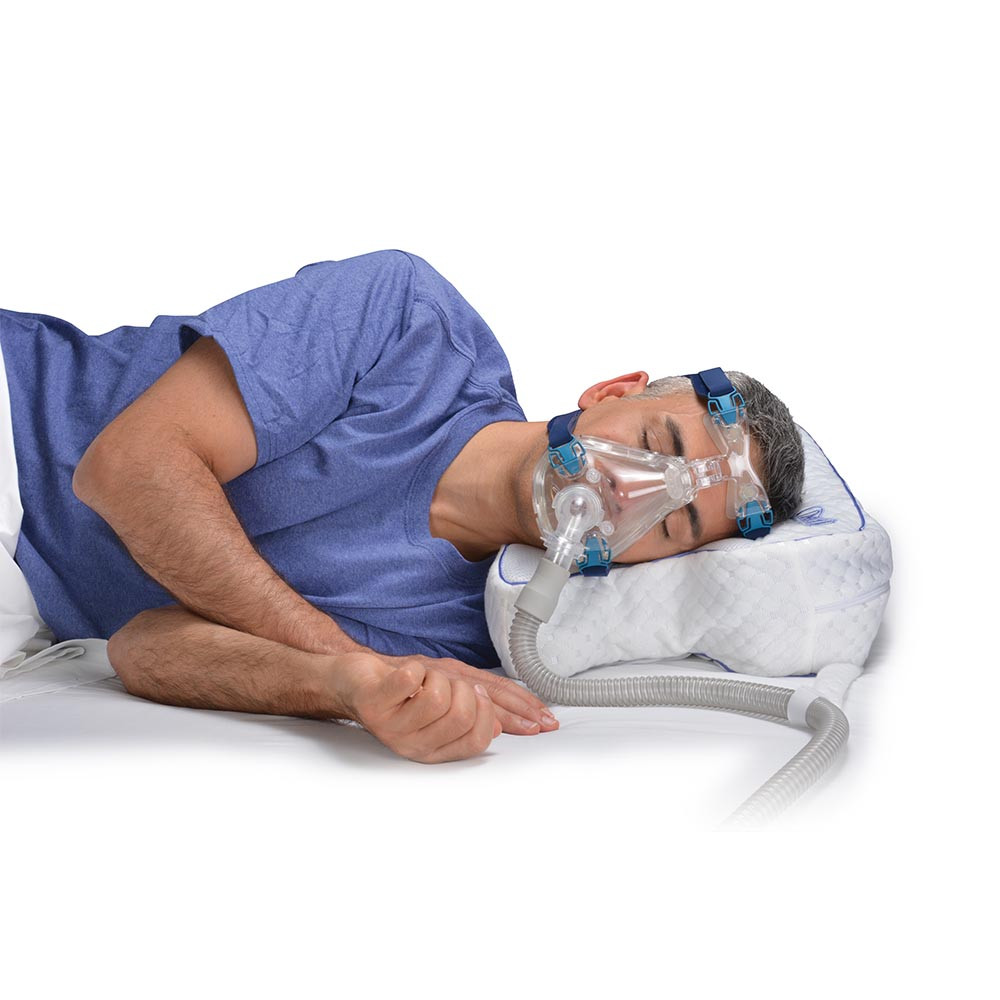 Housse D'Oreiller CPAP Max Pour Masque De Nuit - Tissu Respirant (Bleu Marine) - Contour Products