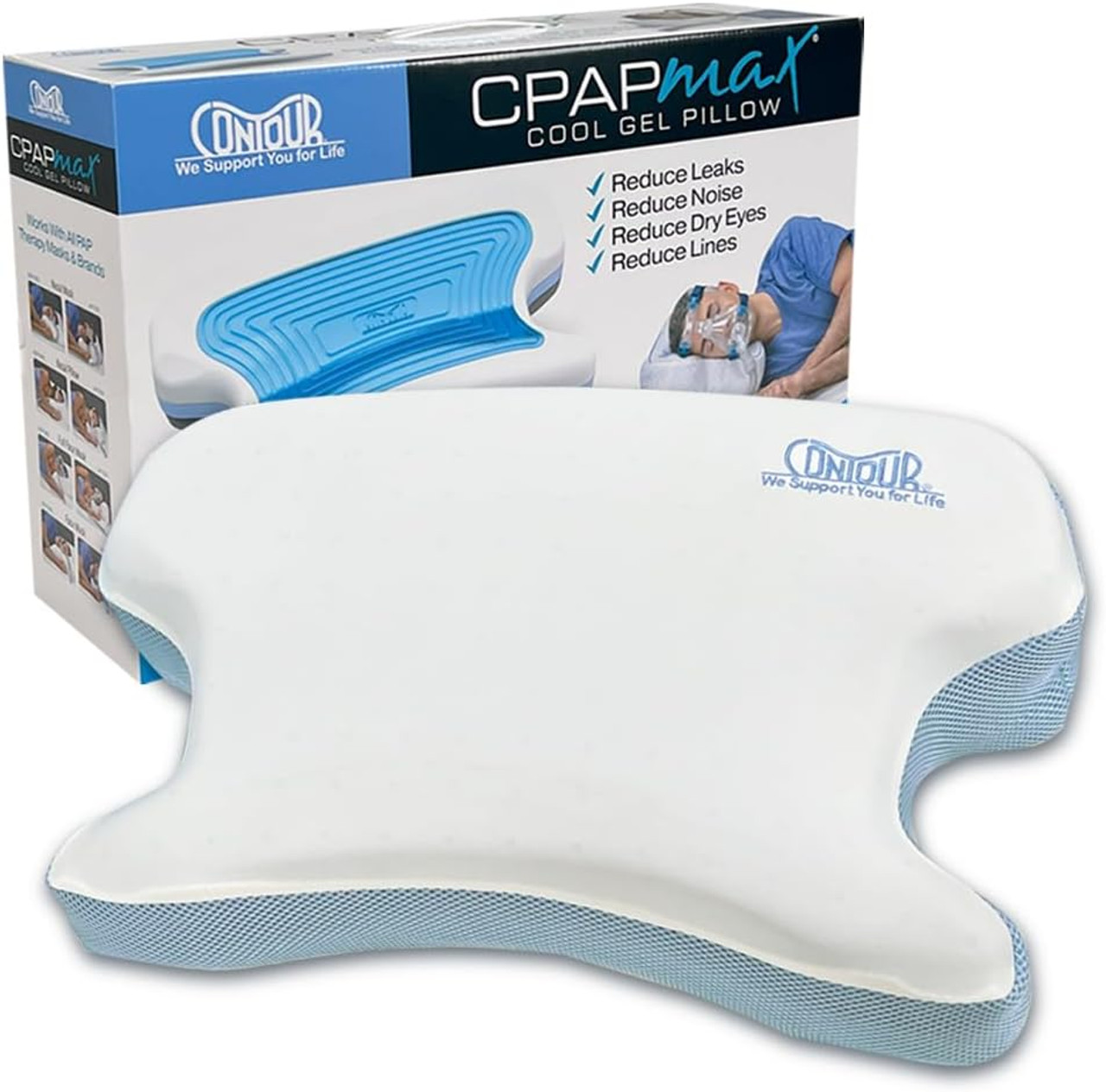 Contour CPAPMax Cool Adjustable CPAP Comfort Pillow