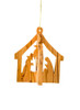 hand-crafted olive wood Christmas ornament made in Bethlehem