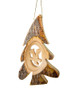 hand-crafted olive wood Christmas ornament made in Bethlehem
