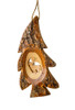 hand-crafted olive wood Christmas ornament made in Bethlehem