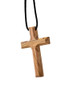 hand-crafted olive wood cross made in Bethlehem