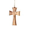 hand-crafted olive wood cross made in Bethlehem
