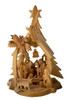 hand-crafted olive wood grotto made in Bethlehem