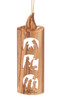 hand-crafted olive wood Christmas ornament made in Bethlehem