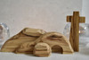 NS24 - Olive Wood Easter Creche