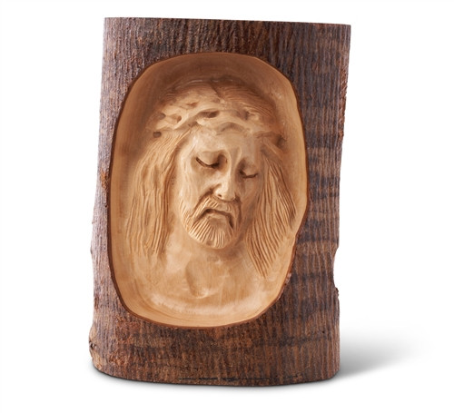 hand-crafted olive wood Christmas ornament made in Bethlehem