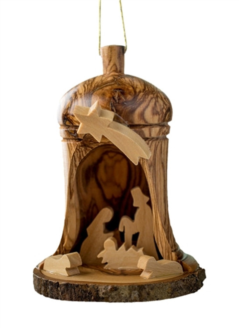 hand-crafted olive wood grotto made in Bethlehem
