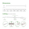 LED T5 Under Cabinet Light, Dimmable, 120V, Color Adjustable(3000K, 4000K, 5000K), cETL listed