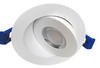 4″ LED Floating Gimbal Recessed, 9W, CRI>90, Color Selectable Between 3000K, 4000K and 5000K, Damp Location, White Finish 