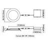 Smart Lighting- 6" Round LED Slim Panel Round dimmable 14W IC Rated cETLus Listed Beam Angle 120Á White