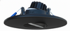 3" Round LED Gimbal Recessed Downlight – 8W, 650 Lumens, 5CCT Adjustable, 4" Black Changeable Trim