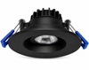 3" Round Regressed Gimbal, 8W, 650Lumens, 5CCT(2700k, 3000K, 3500K, 4000K, 5000K) Adjustable,CRI>90, Dimmable, Wet location, Black Finish