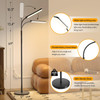 Floor Lamp - RF Remote controller with multi-functions, 2700-6500K,