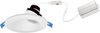 4" Round Regressed Sloped Gimbal Downlight, 8W, 650 Lumens, 5CCT Adjustable (2700K, 3000K, 3500K, 4000K, 5000K), CRI>90, Dimmable, Wet Location, White Finish