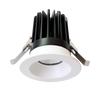 4" Round LED Regressed Downlight, 22W, 1900 Lumens, 5CCT Adjustable (2700K,3000K,3500K,4000K,5000K), CRI>90, Dimmable, Damp Location, White Finish