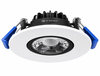 3" Round LED Gimbal Recessed Downlight – 8W, 650 Lumens, 5CCT Adjustable, White/Black Changeable Trim