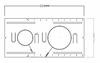 4" & 2" Trimless Universal New Construction Pre-Mounting Plate  Hump-Free Trimless Lights