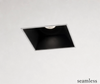 2" Trimless Square LED Regressed Downlight, 8W, 650 lm, 5CCT, CRI>90, Black