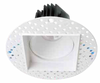 2" Trimless Square LED Regressed Downlight, 8W, 650 lm, 5CCT, CRI>90, White
