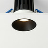 2" Trimless Round LED Regressed Downlight, 12W, 1000 lm, 5CCT, CRI>90, Black