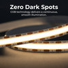 320D FCOB LED Strip – 24V, 15W/M, CRI 90, 10mm Width, IP20, 3000K, cETLus Listed.