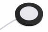 Ultra Slim Round LED Puck Light, 12V, Color Switchable (3000K/4000K), Magnetic Interchangeable Trim, 2.2W, 150lm, CRI90, Dimmable, Black