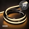 12 × 12 mm LED Neon Flex – Three-Sided Black Housing, White Diffuser, Top-View, 24V DC, CRI >90, IP67, cETLus Certified
