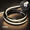 12 × 12 mm LED Neon Flex – Three-Sided Black Housing, White Diffuser, Top-View, 24V DC, CRI >90, IP67, cETLus Certified