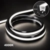 12 × 12 mm LED Neon Flex – Three-Sided Black Housing, White Diffuser, Top-View, 24V DC, CRI >90, IP67, cETLus Certified