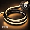 12 × 12 mm LED Neon Flex – Three-Sided Black Housing, White Diffuser, Top-View, 24V DC, CRI >90, IP67, cETLus Certified