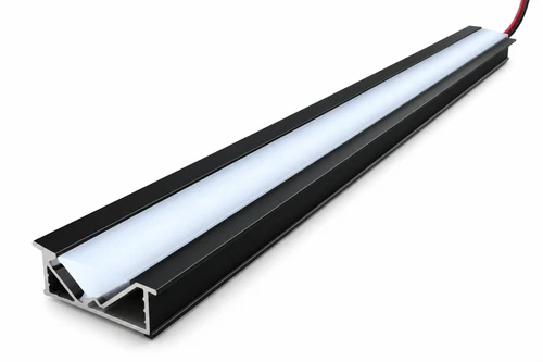 SL2511 Custom Linear LED Step & Under-Cabinet Light – Black Aluminum, Selectable CCT & Length
