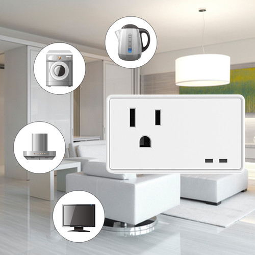 WIFI Smart Plug Voice Control Socket Outlet Works with  Alexa Google  IFTTT