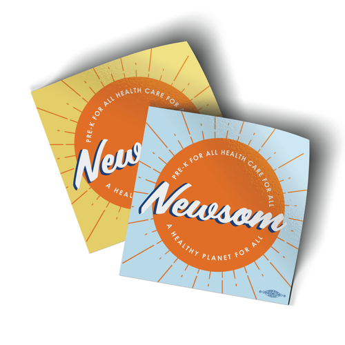Newsom Sun Combo (4" x 4" Vinyl Sticker -- Pack of Two!) Newsom Sun Combo (4" x 4" Vinyl Sticker -- Pack of Two!)
