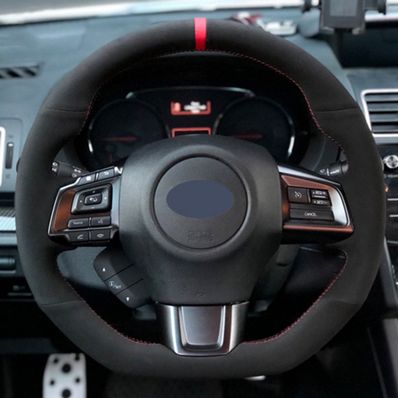 Subaru WRX (STI) Levorg Steering Wheel Cover Powerful Case Black Soft