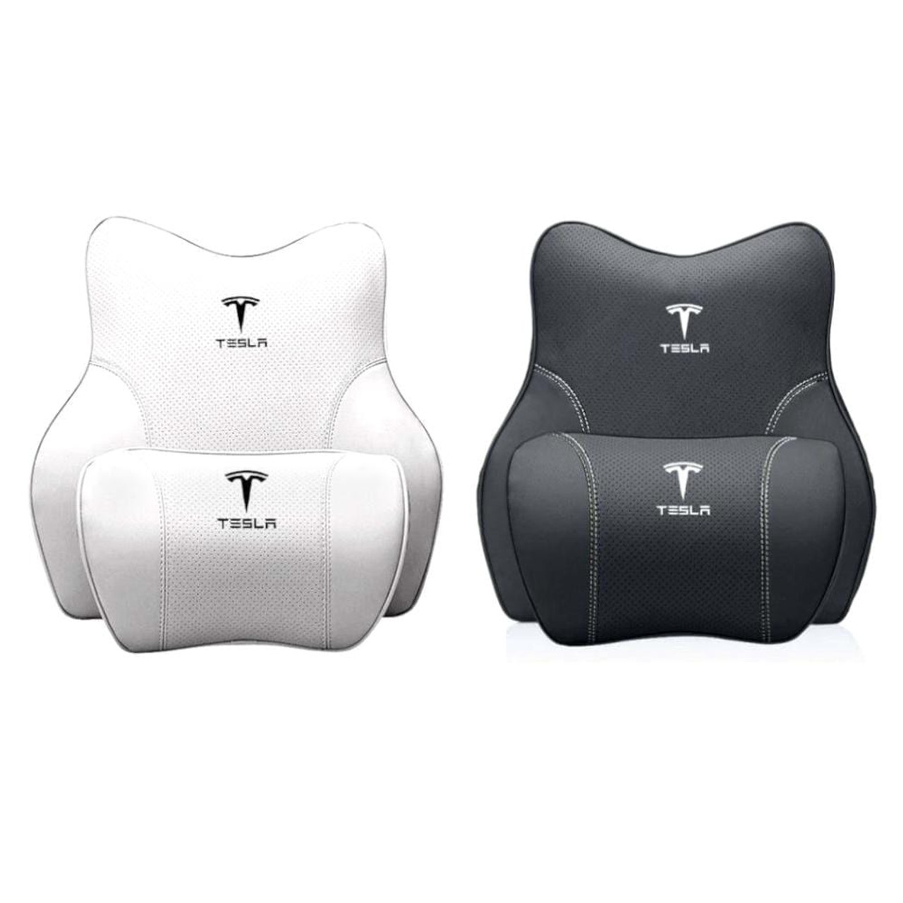 Tesla Neck Pillow & Front Seat Lumbar Pillow For Model 3/X/S/Y