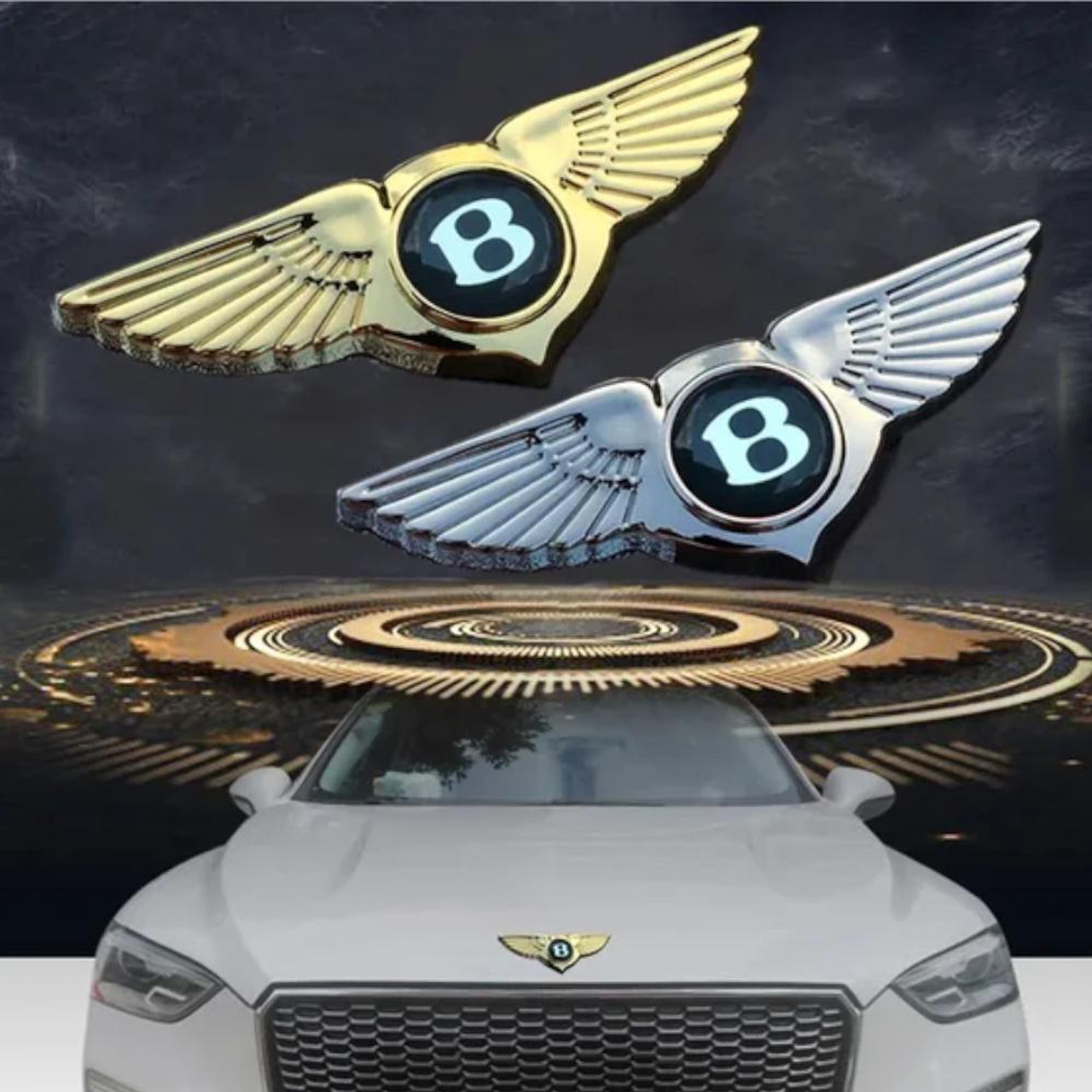 Bentley Wings Emblem Sticker Grille Hood Badge Exquisite Accessories