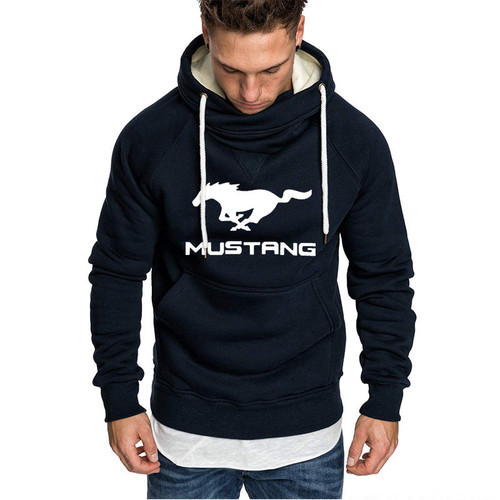 Ford Mustang Logo Sweatshirt Navy Blue / M